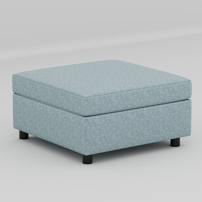 Keen Loveseat  With Ottoman - Blue