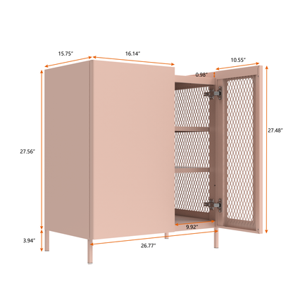 Lynn Metal Sideboard Cabinet - Pink