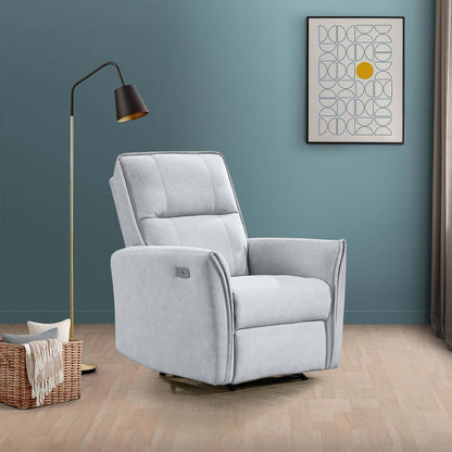 Asheville Suede Recliner Chair - Cream