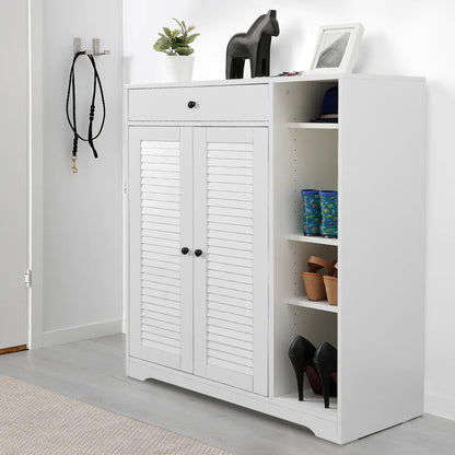 Trevor Shoe Storage Cabinet - White