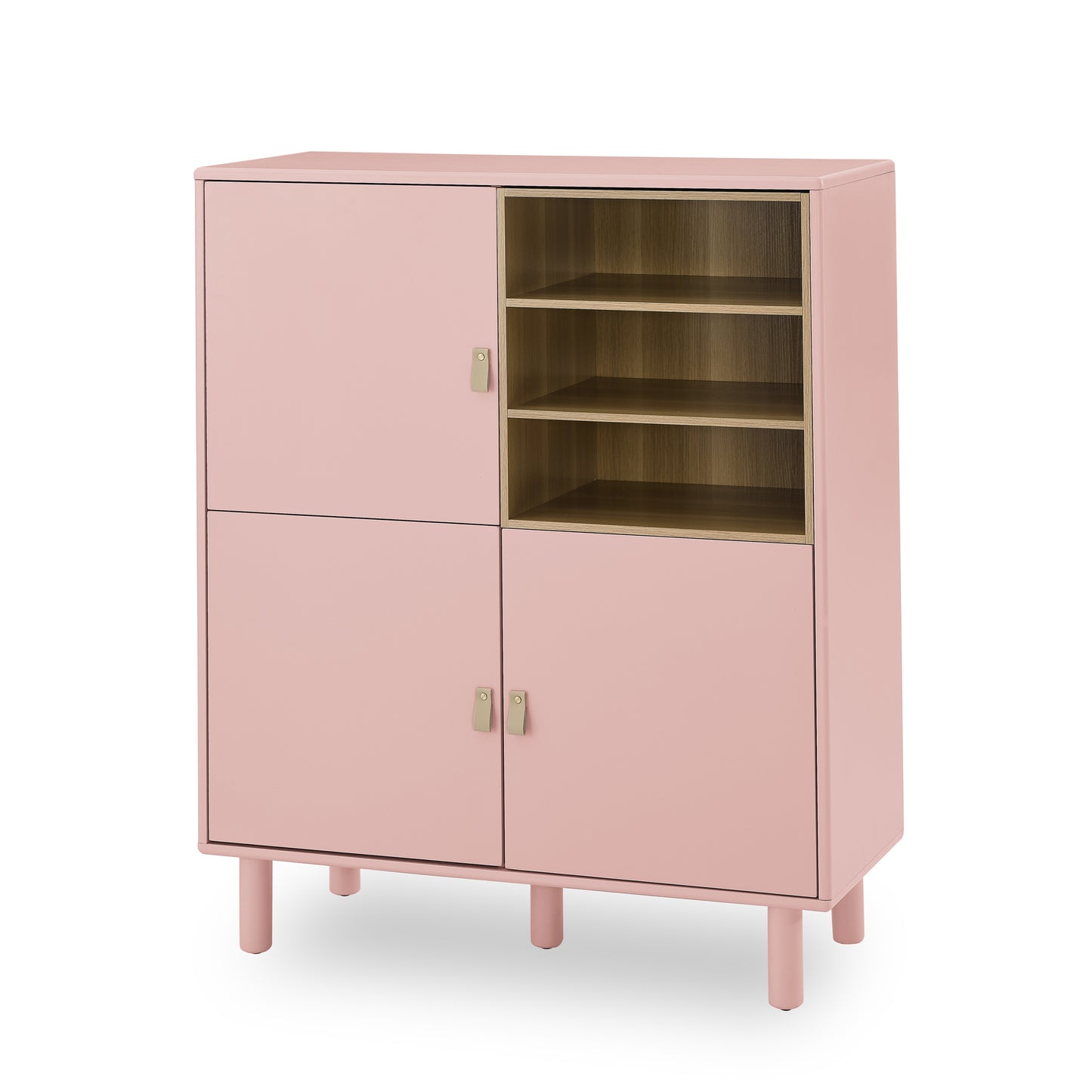 Giga Storage Wooden Cabinet - Pink