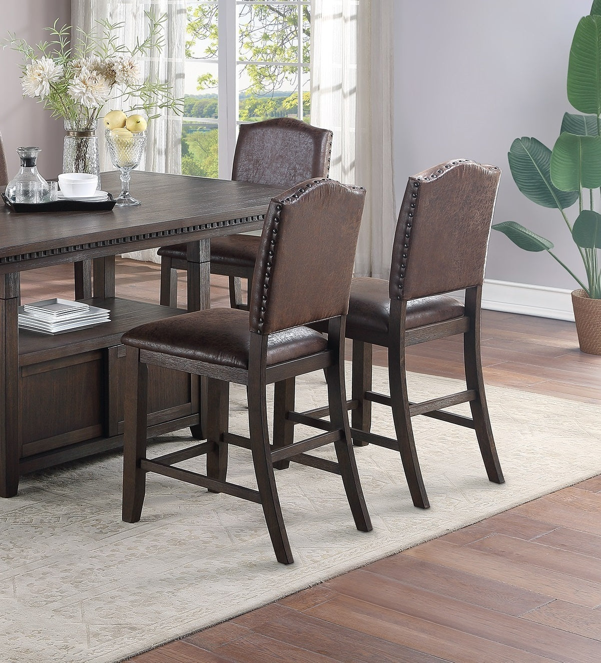 Mark Counter Height Dining Side Chair (Set of 2) - Espresso