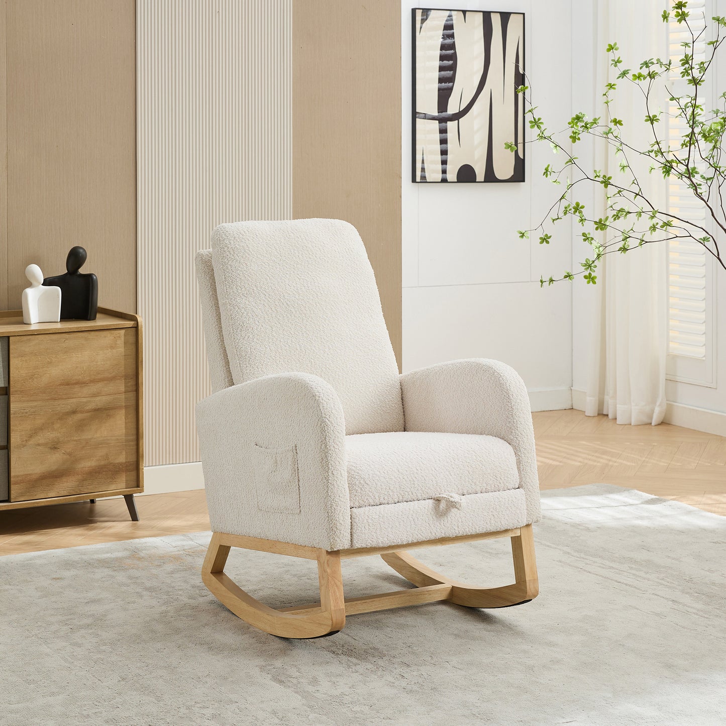 Lester One Rocking Chair - Ivory