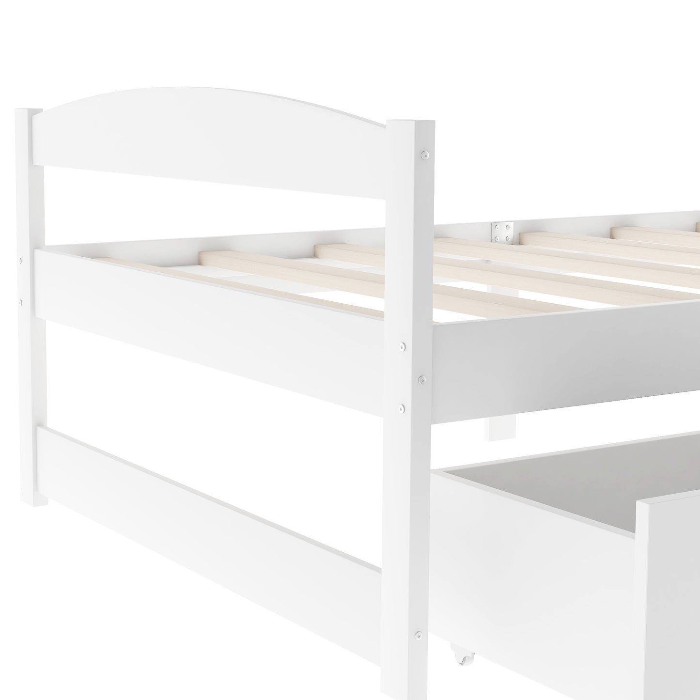 Array Twin Size Daybed with 2 Drawers - White