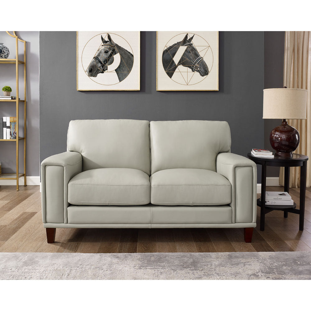 Jensen Leather Loveseat