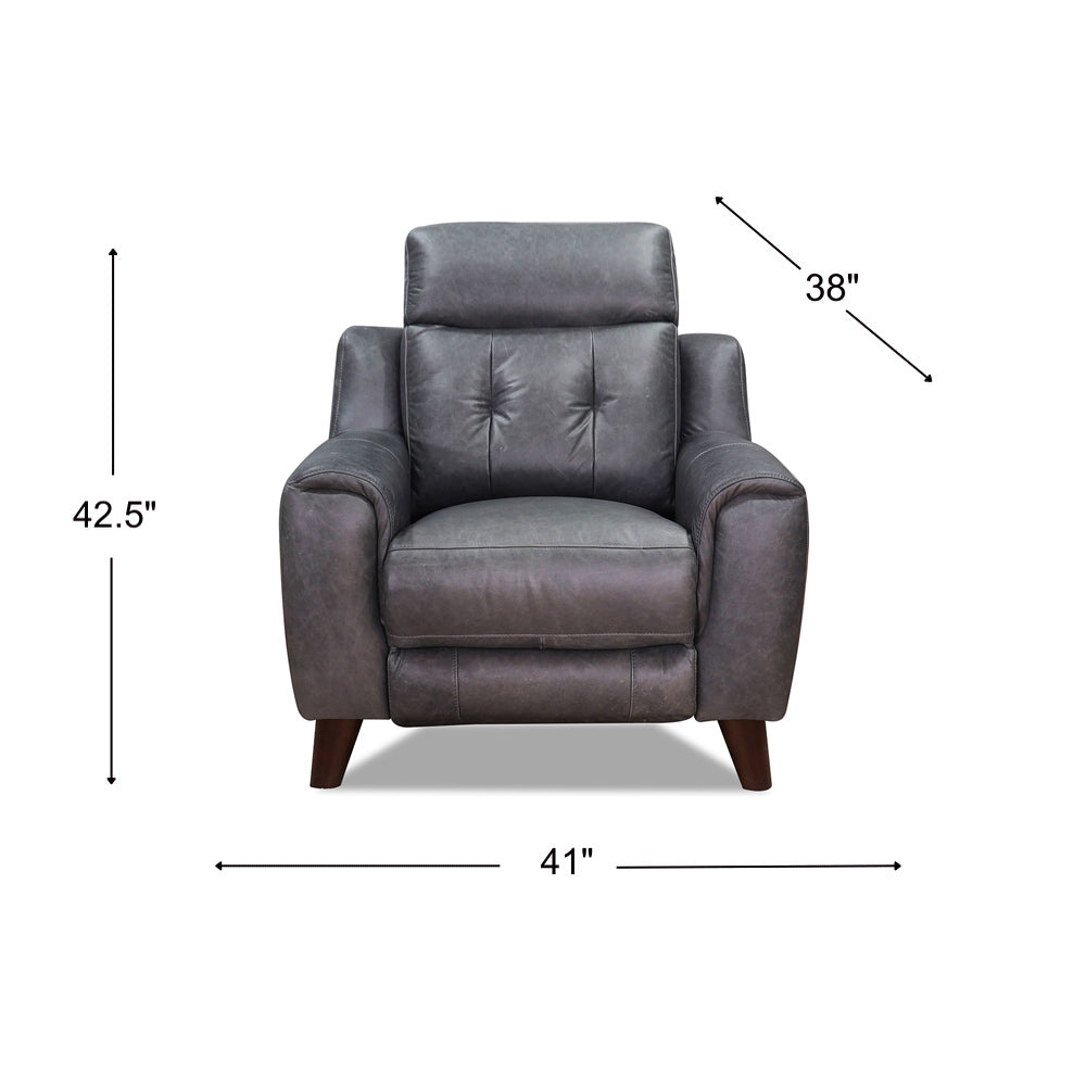 Torino Power Recliner Chair - Gray