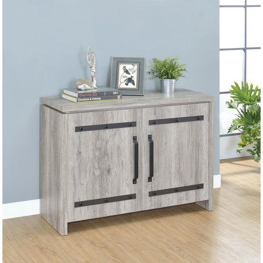 Rivera 2-door Accent Cabinet -  Gray