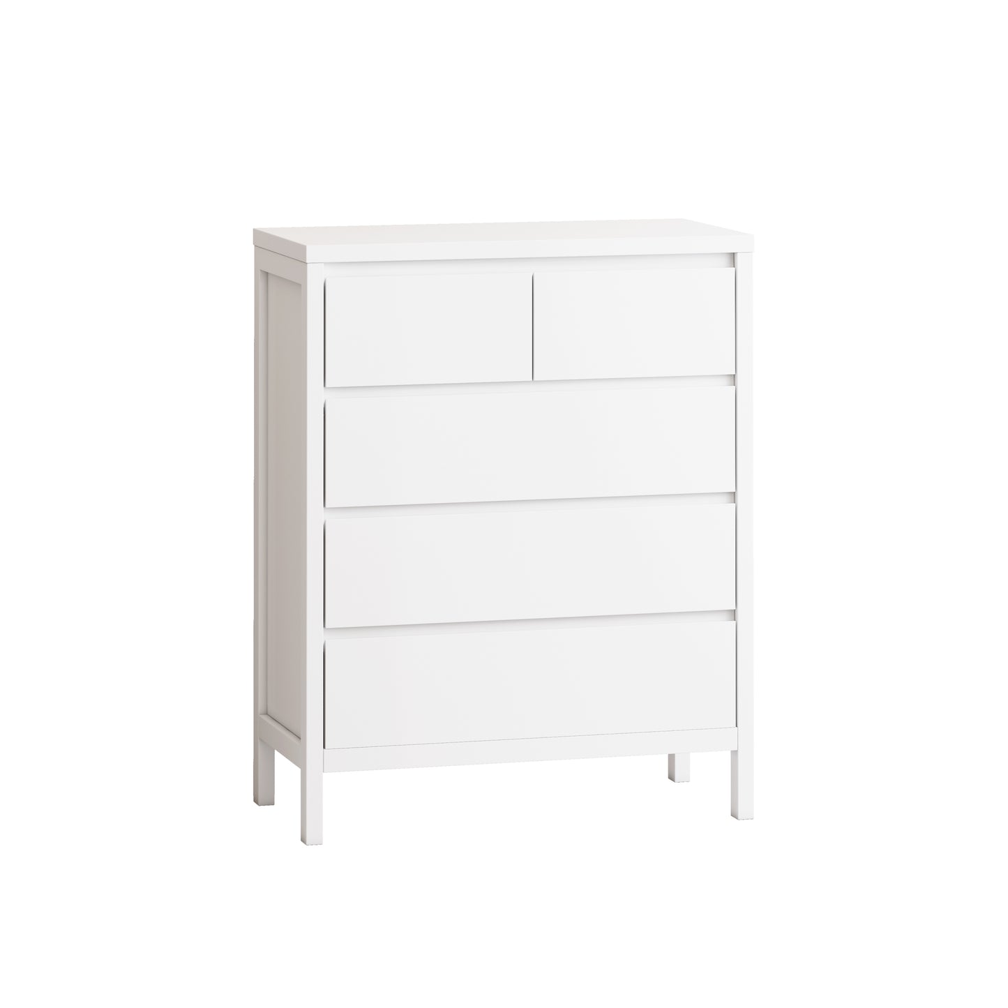 Nao 5-Drawers Storage Cabinet - White