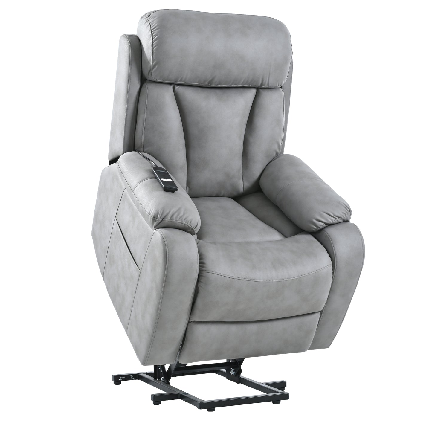 Java Electric Power Lift Fabric Recliner Chair - Light Gray