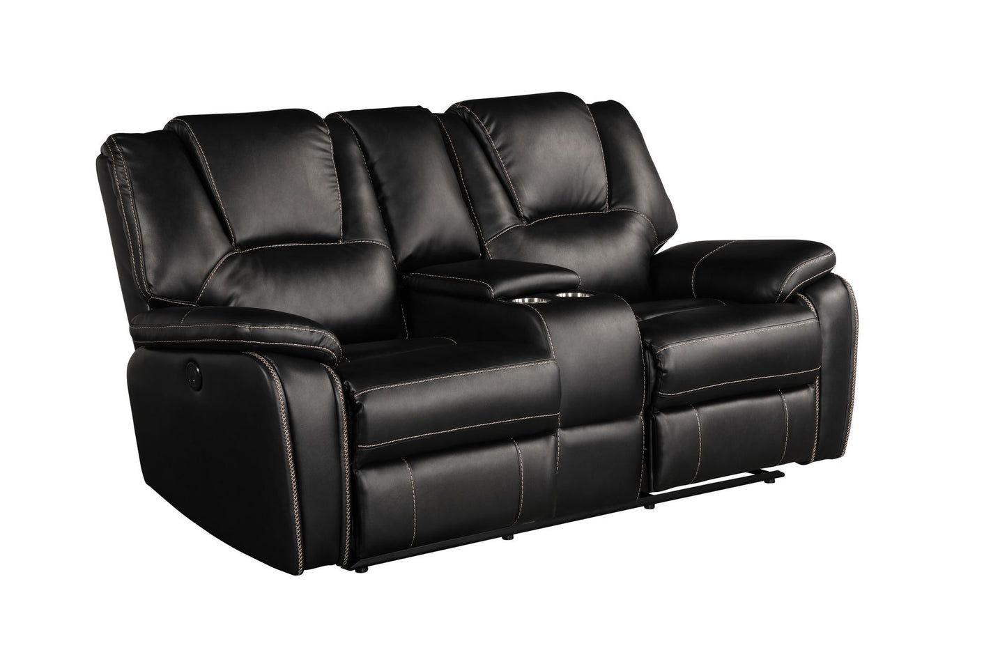 Darcey Power Reclining Loveseat - Black