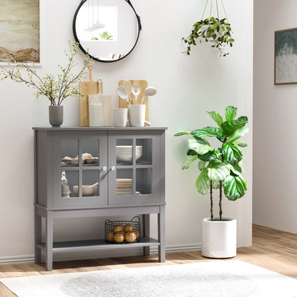 Janis Sideboard Buffet Cabinet - Gray