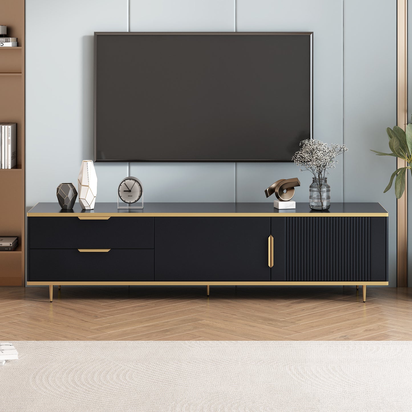 Matrix Modern TV Stand - Black