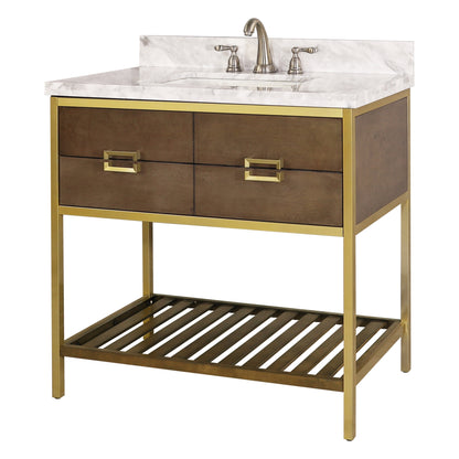 Carrara Marble BathroomVanity