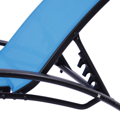 Blosso Outdoor Chaise Lounges (Set of 2) - Blue