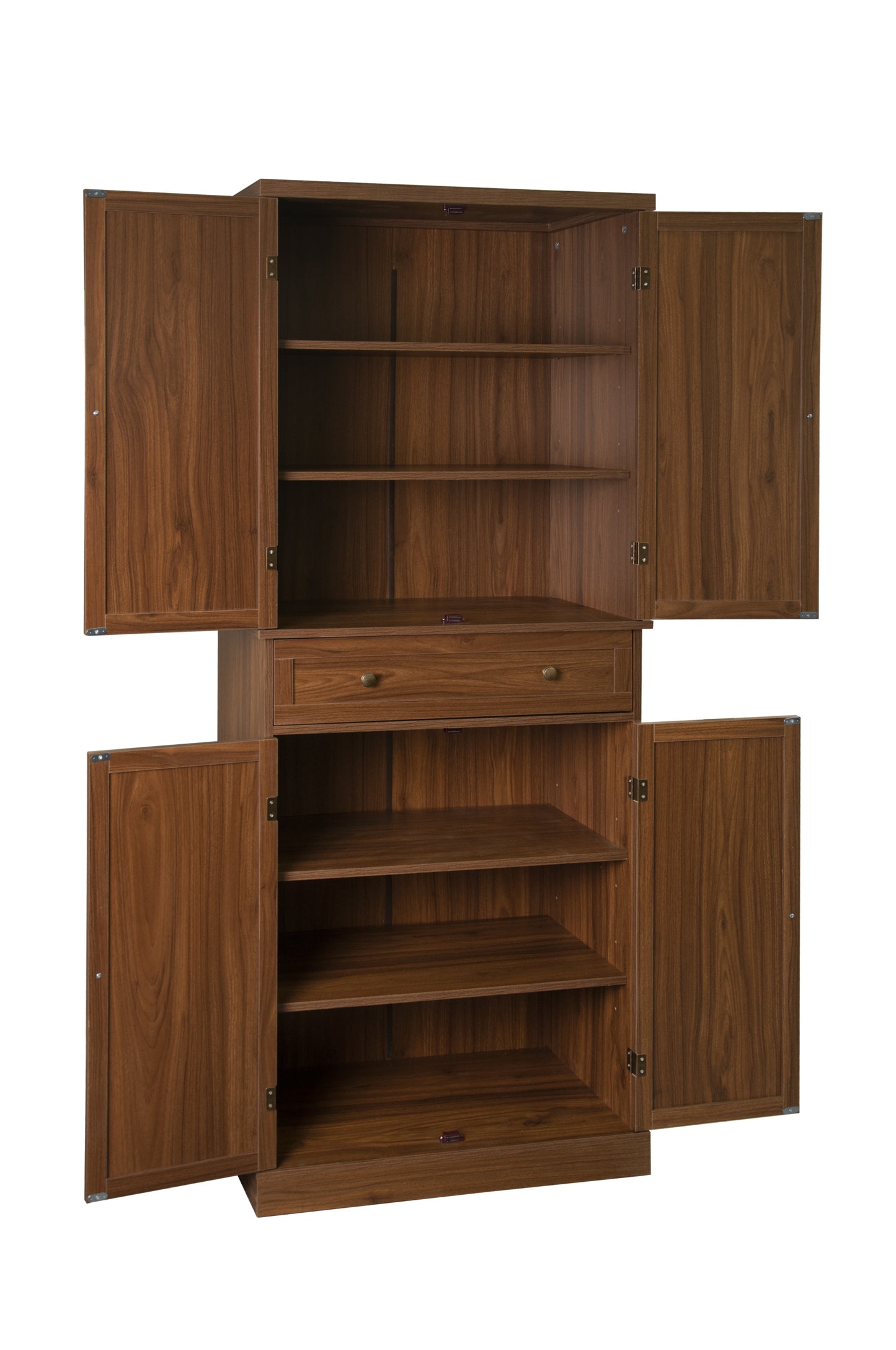 Robu 4 Door Cabinet with 1 Drawer - Walnut