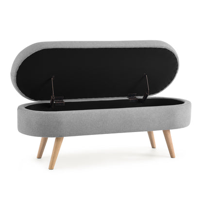 Amari Ottoman Storage Benches - Gray