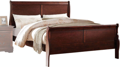 Louis Philippe Eastern King Bed - Cherry