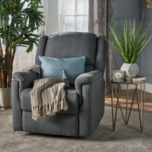 Margo Recliner Chair with Swivel - Charcoal