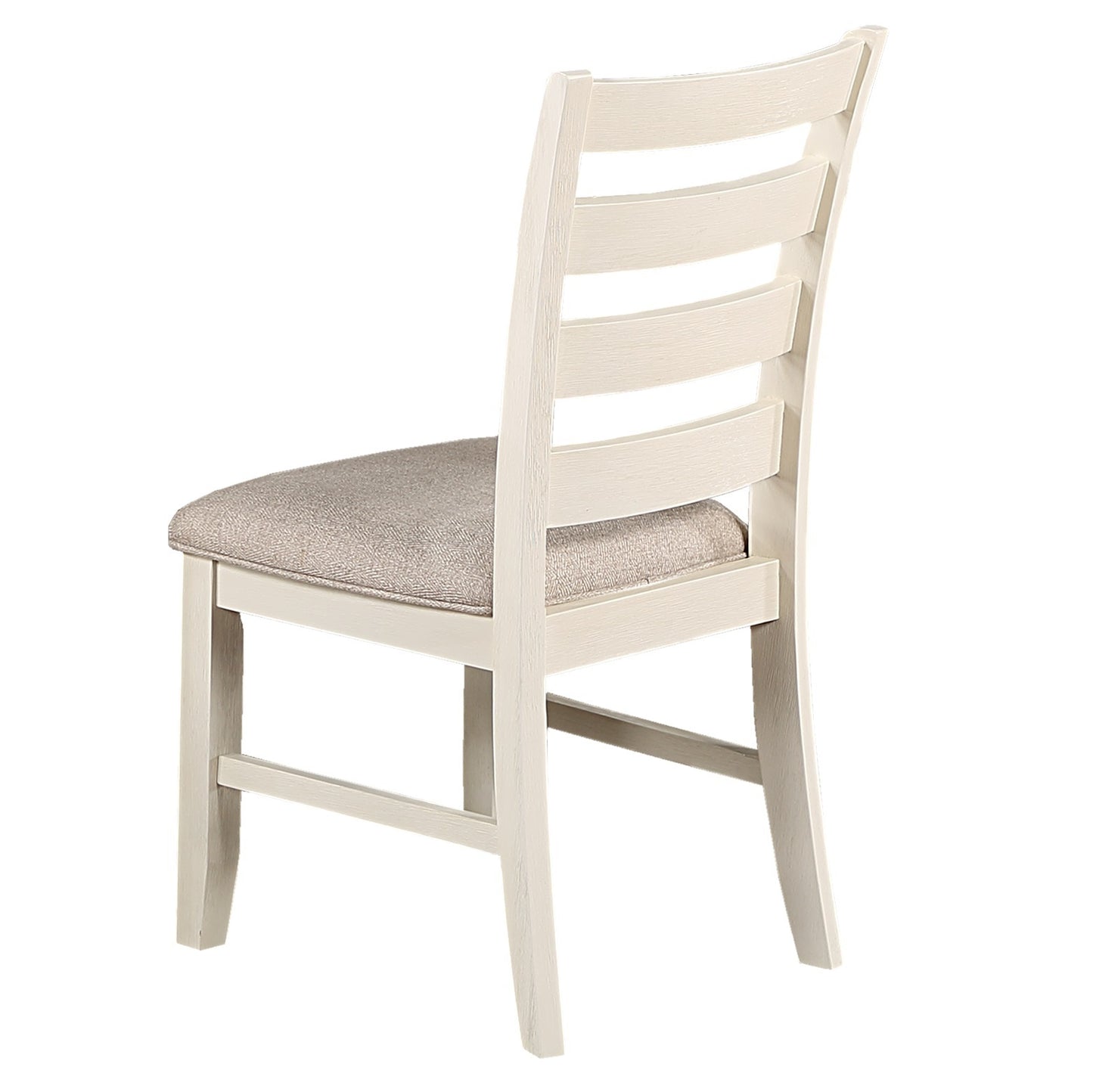 Viva II Fabric Cushion Seats Dining Chair (Set of 2) - White