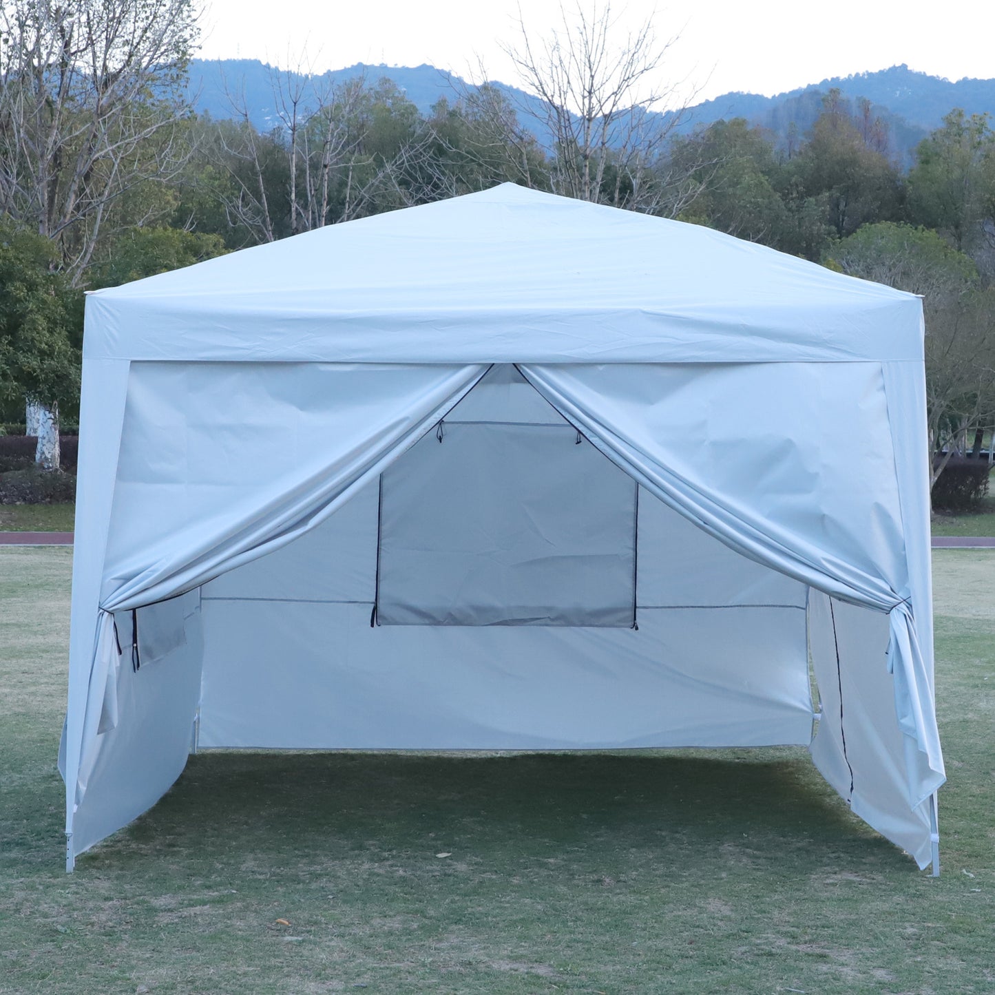 Lucina 10 x 10 ft Pop Up Gazebo Canopy Tent - White