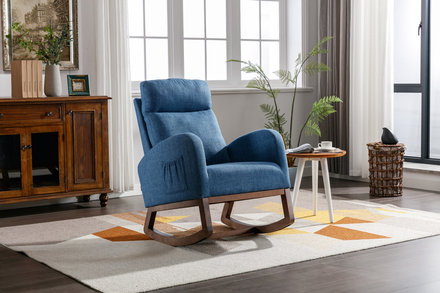 Frazer Rocking Chair - Blue