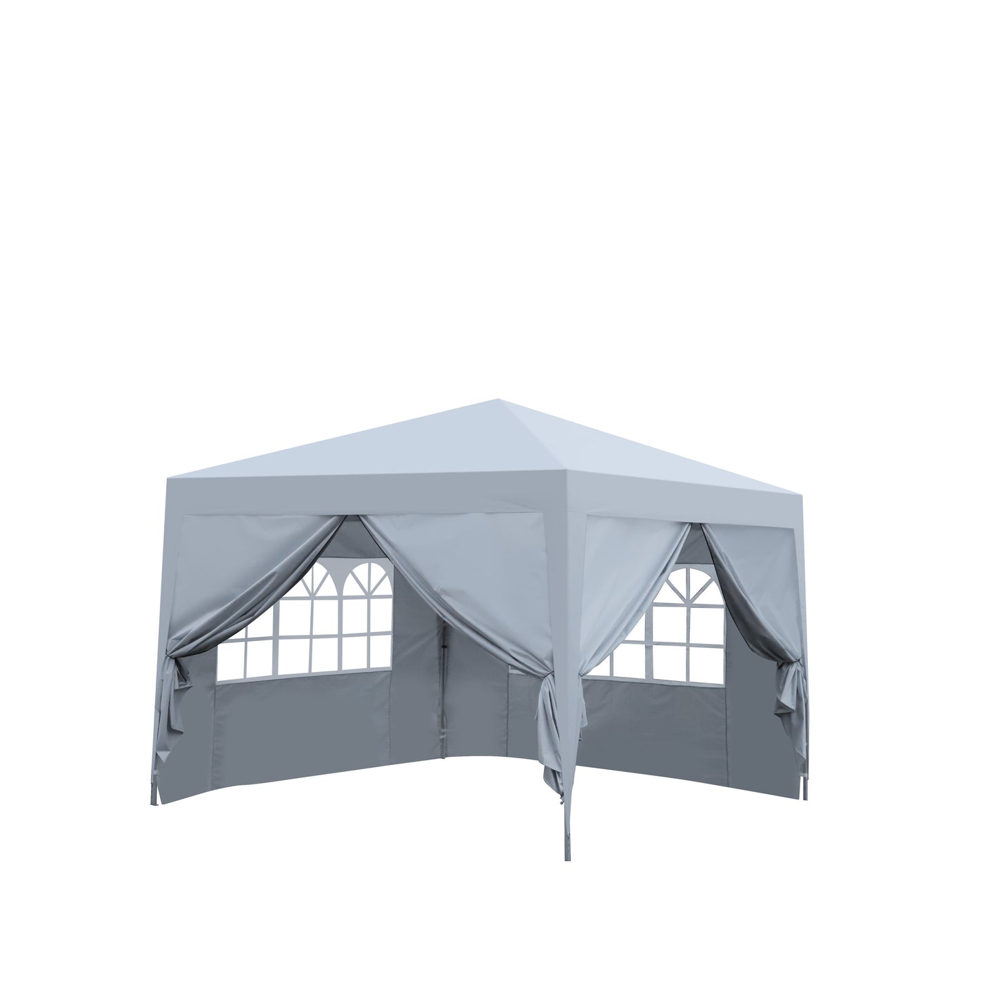 Cami 10 x 10 ft Outdoor Patio Gazebo Canopy Tent - White