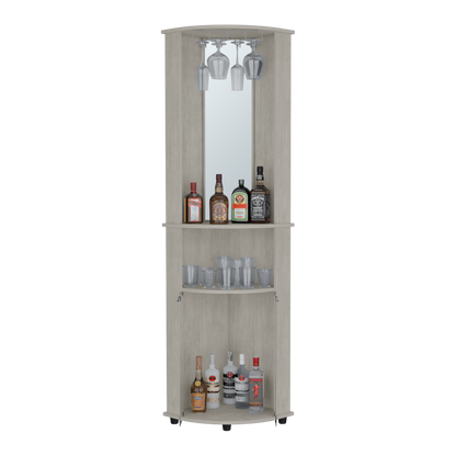 Rialto Corner Bar Cabinet - Gray