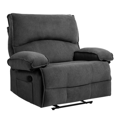 Kenzo Oversized Manual Recliner Chair - Gray