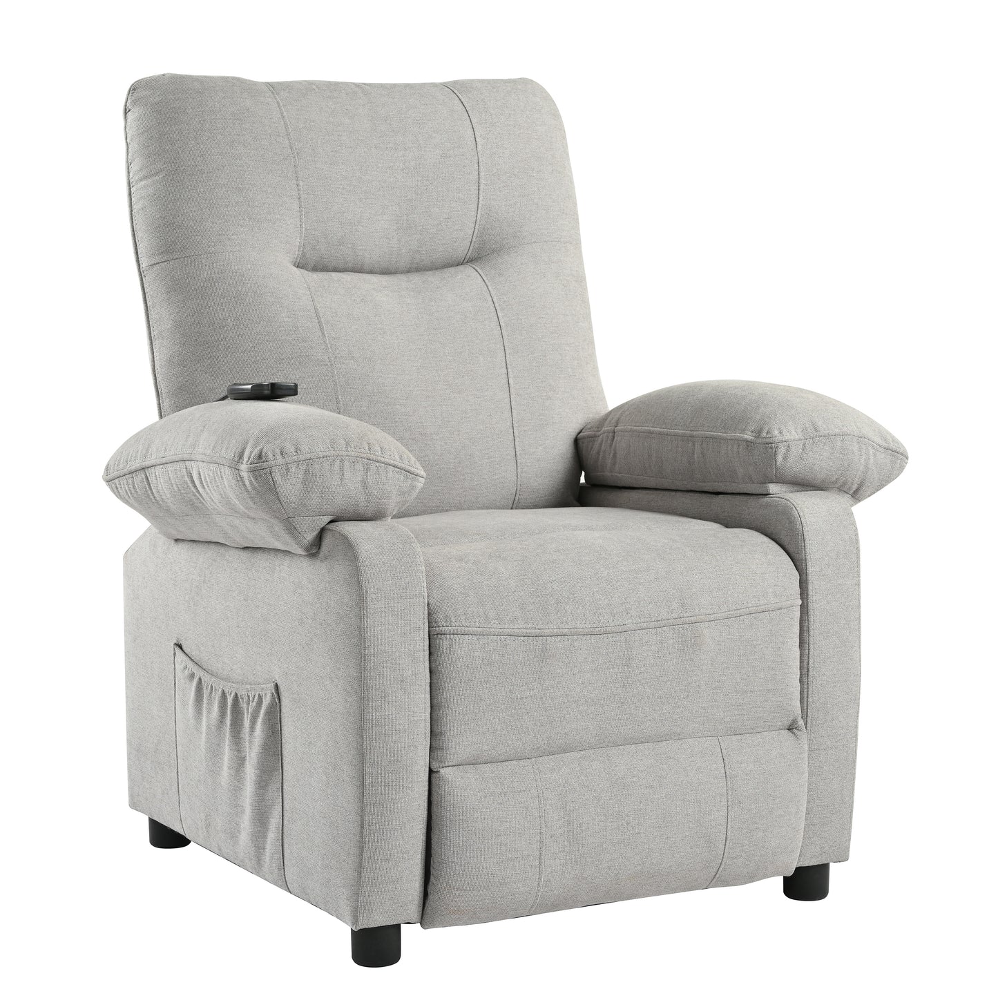 Aston Recliner Chair with Message and Heater - Gray