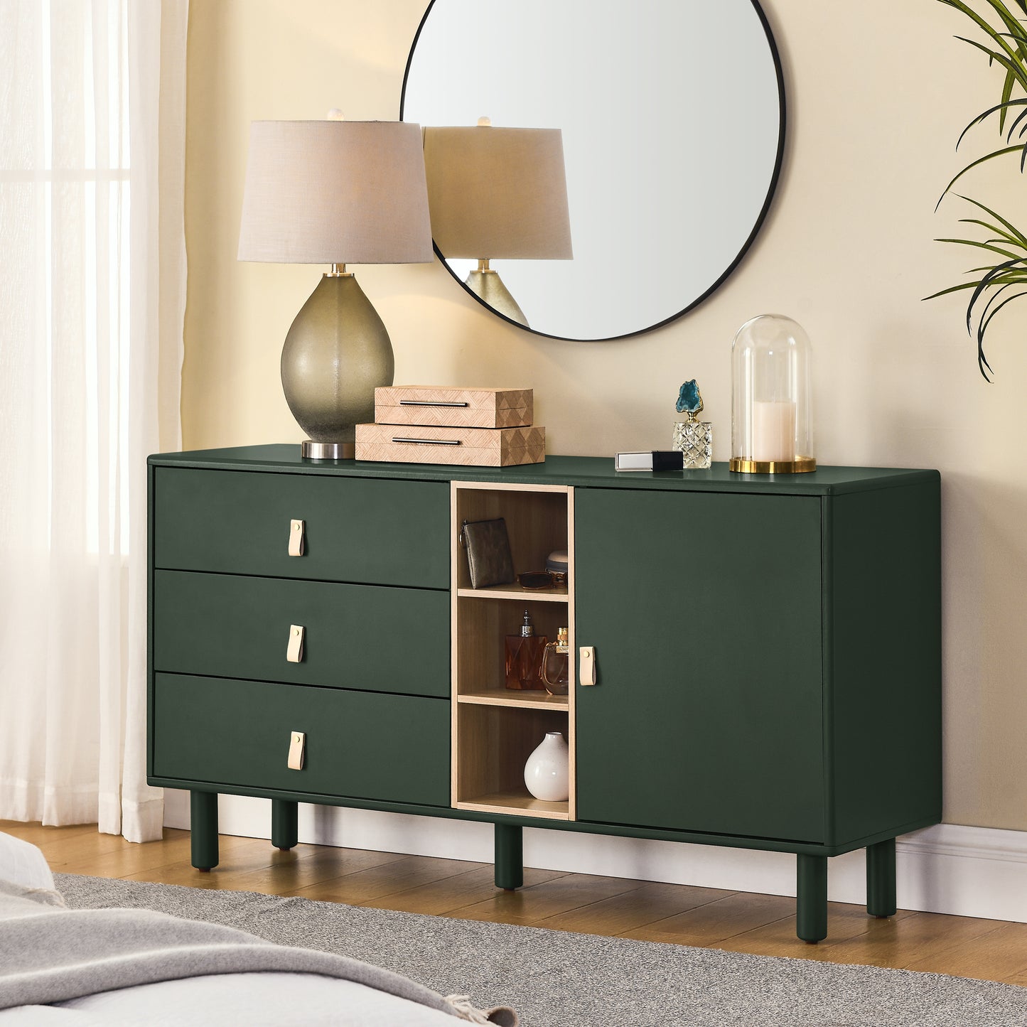 Haru Storage Wooden Cabinet - Green