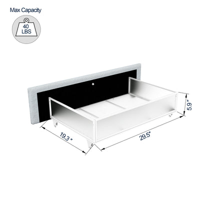 Liv Queen Size Platform Bed - Ivory