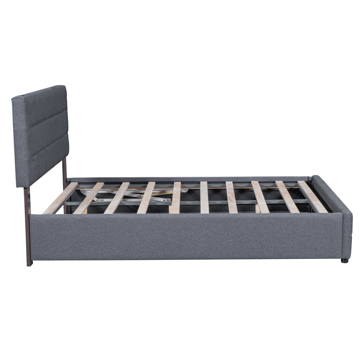 Ps Full Size Storage Bed w Hydraulic System - Gray