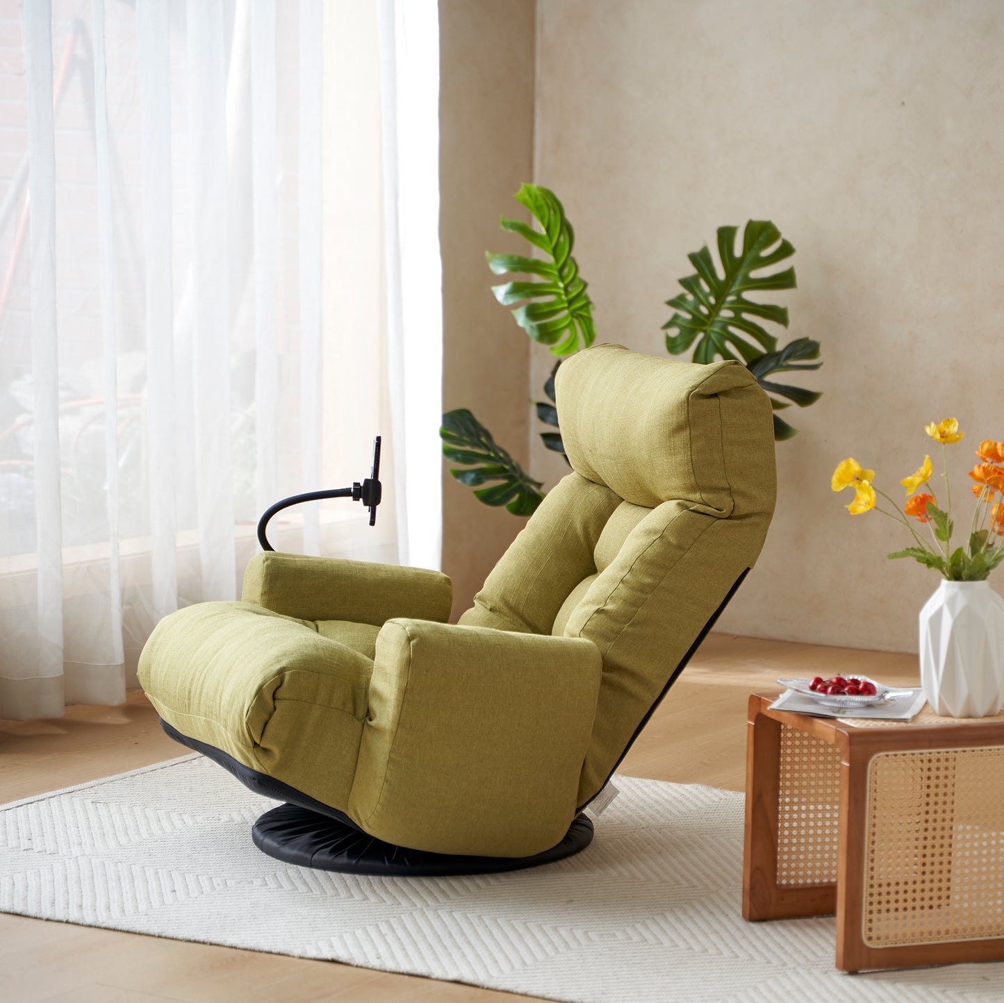 Lawson Adjustable Head and Waist Rotatable Sofa Chair - Green