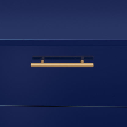 Melo Wooden Storage Cabinet - Navy Blue