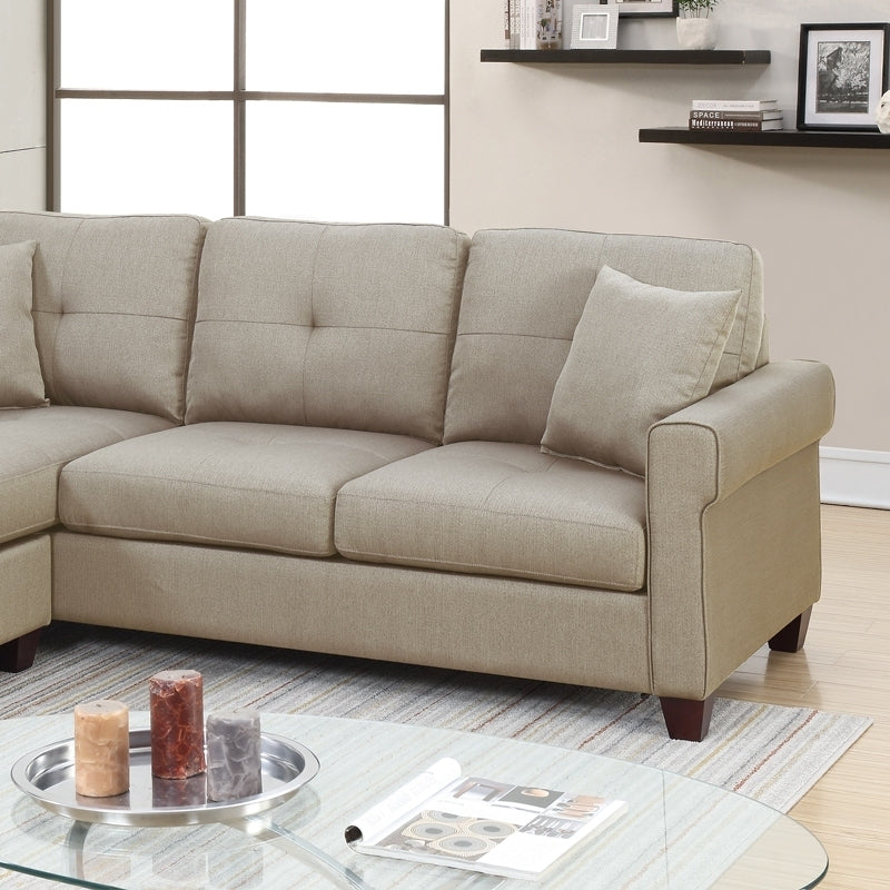 Elysia 2 Pcs Sectional Sofa - Beige