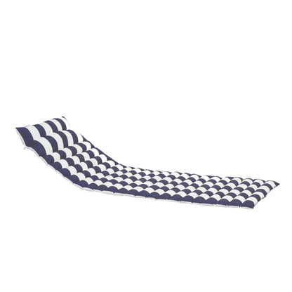 Dio Outdoor Lounge Chair Cushion Replacement (Set of 2) - Blue and White Stripes