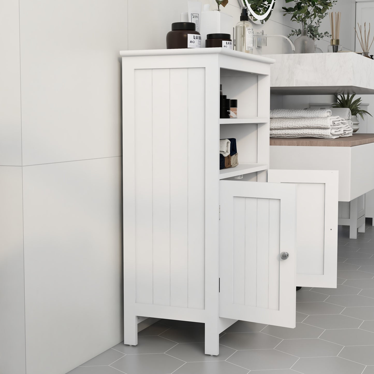 Myra 2 Doors Storage Cabinet - White