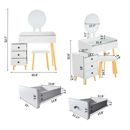 Mina Dressing Table with LED