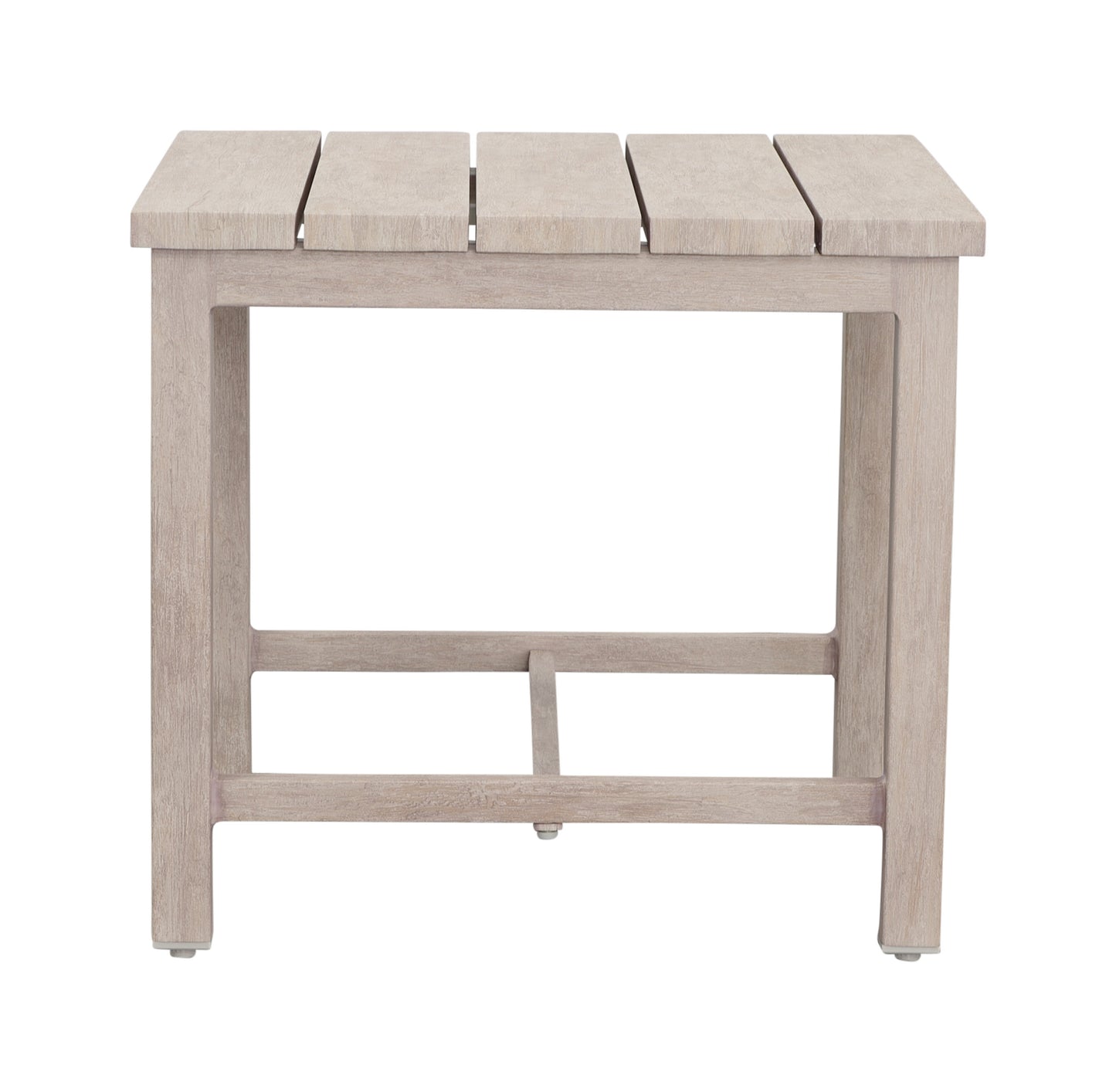 Una Outdoor Aluminum End Table - Light Gray