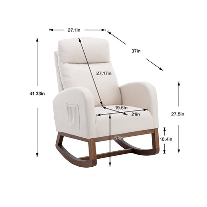 Frazer Rocking Chair - Beige