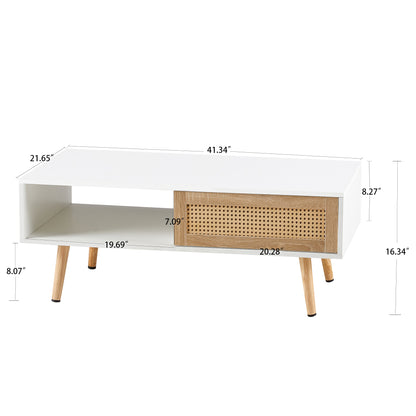 Artisanal Blend Coffee Table - White