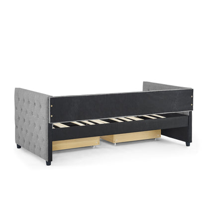 Teza Twin Size Daybed with Drawers - Gray