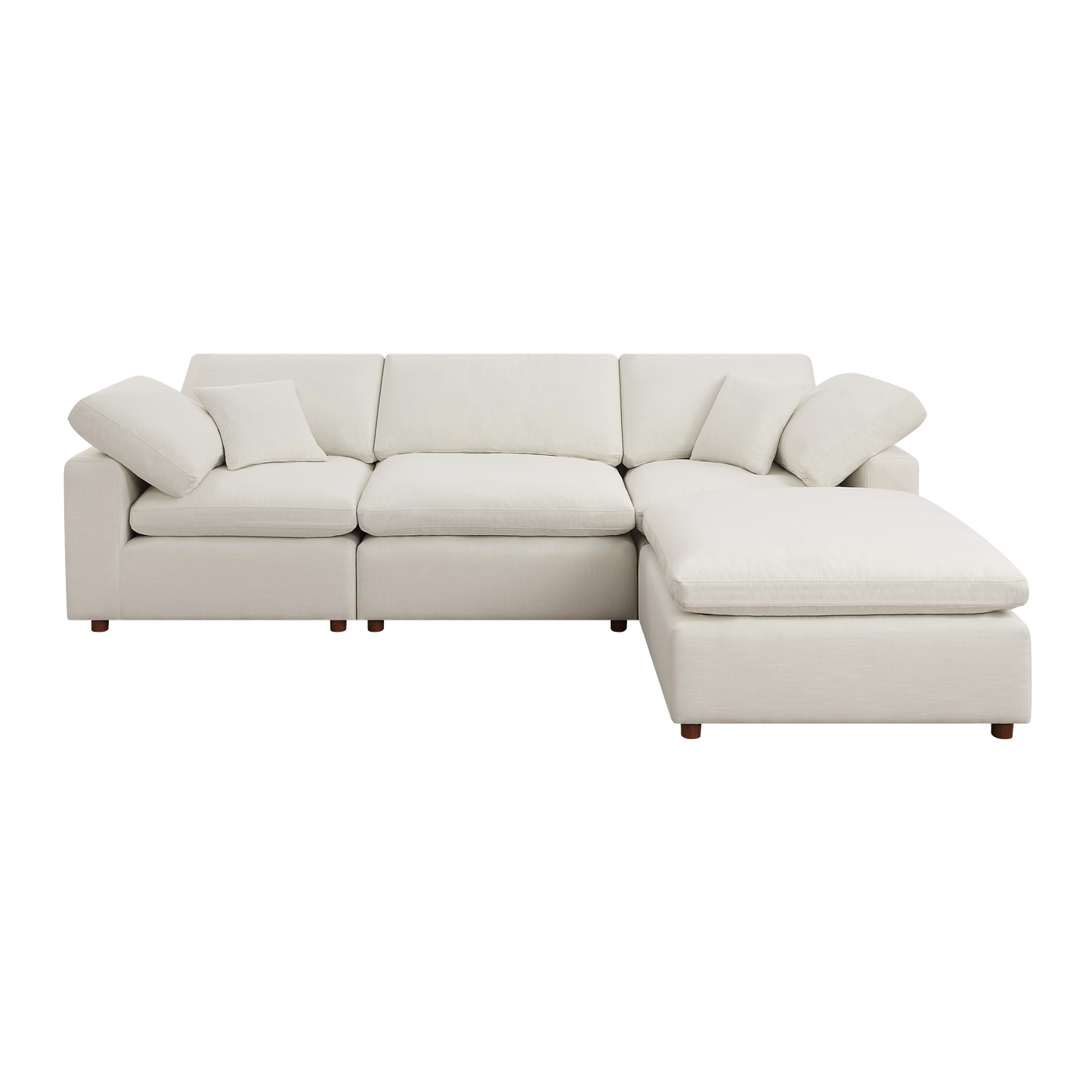 Dallah Modern Modular Sectional Sofa Set 1 - White