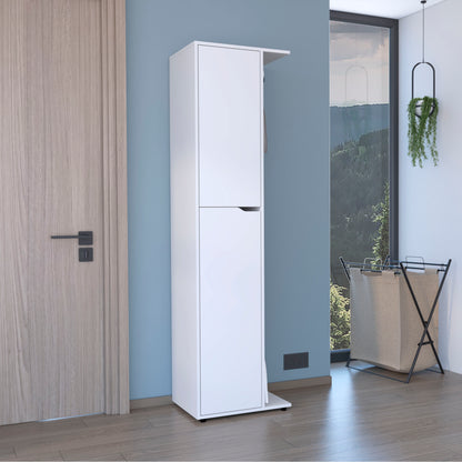 Lance One Door Storage Cabinet - White