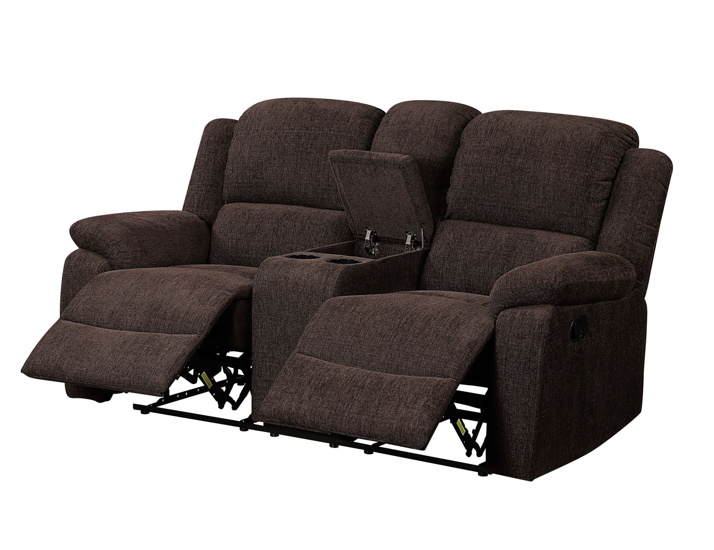 Madden Loveseat w/Console - Brown