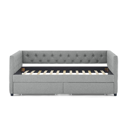 Teza Twin Size Daybed with Drawers - Gray