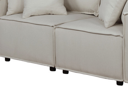 Elson Fabric Loveseat - Beige