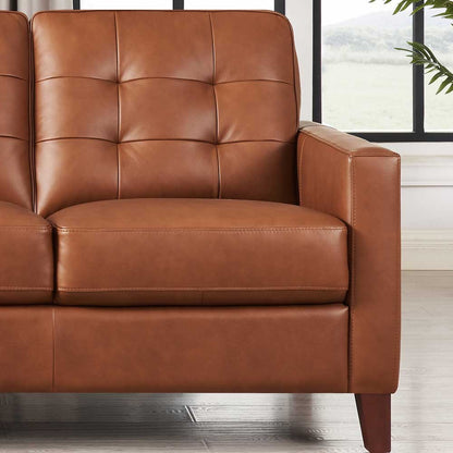 Aiden Leather Loveseat