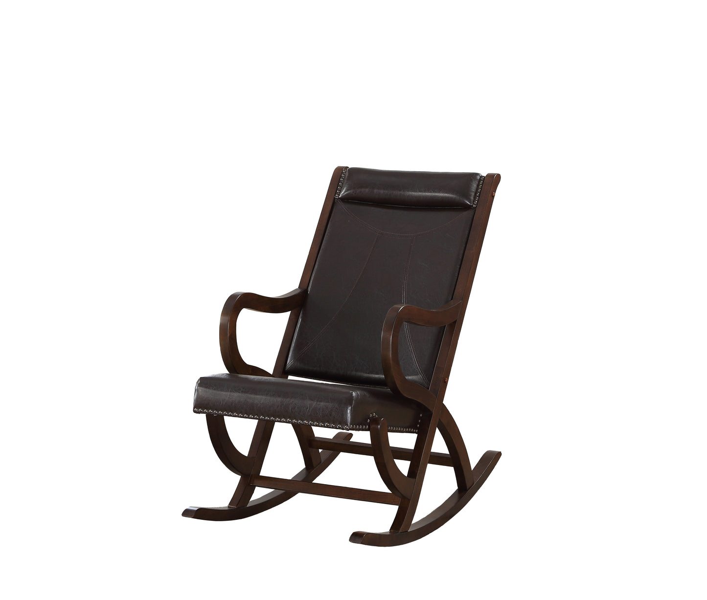 Lozano Rocking Chair with Nail-head Trim - Espresso