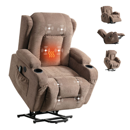 Bonilla Power Lift Recliner Chair - Brown